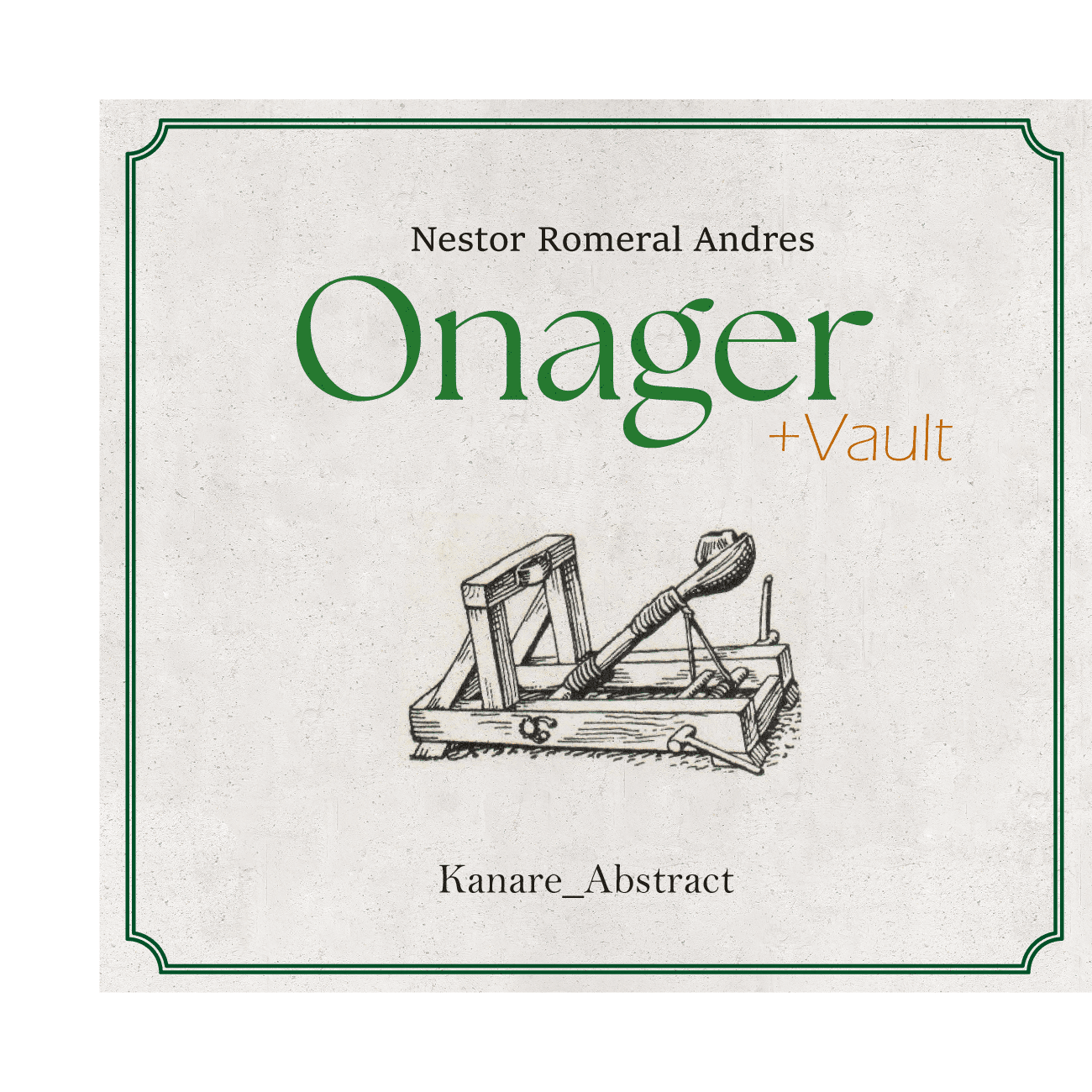 Cover art for Onager / Vault