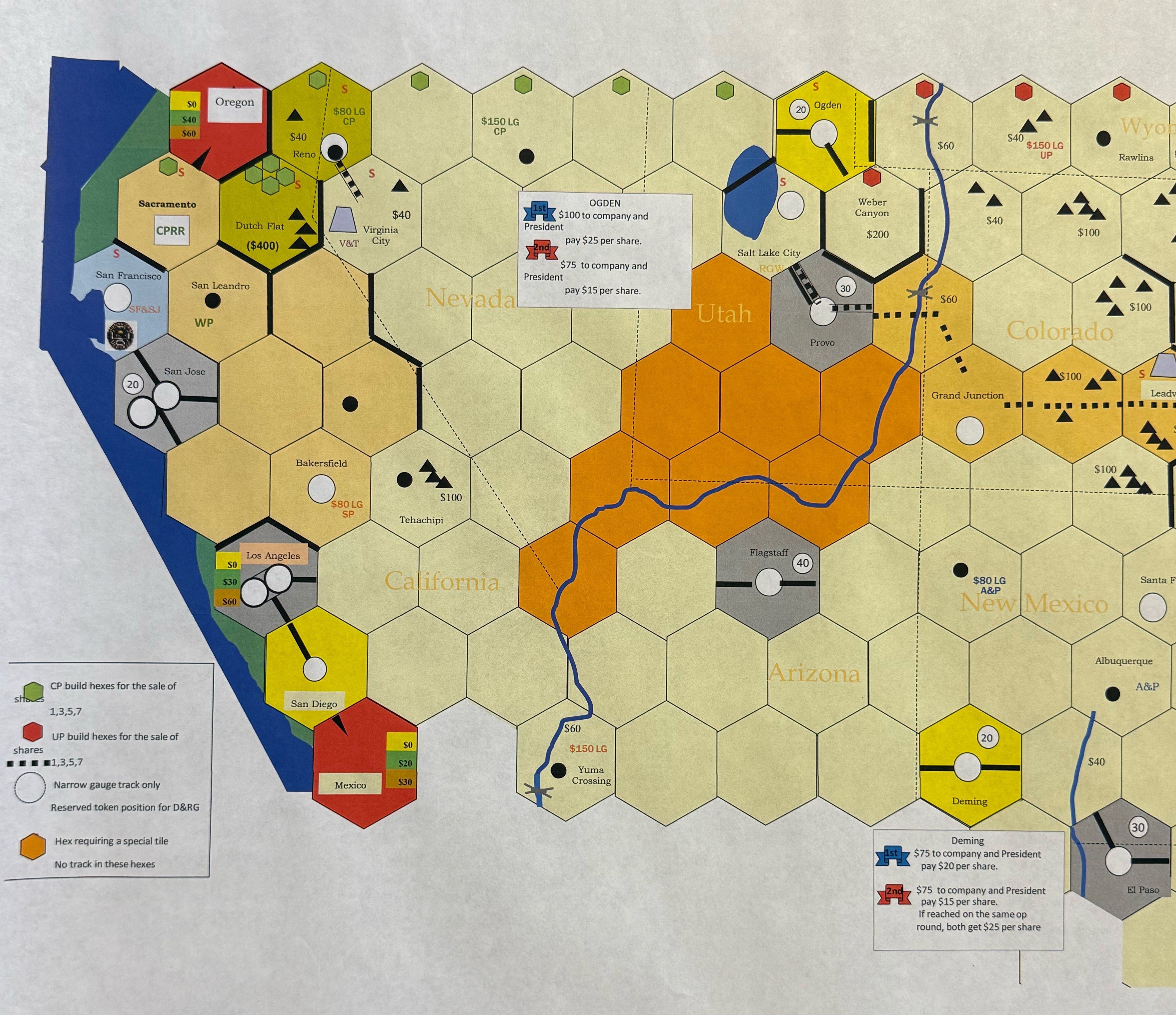 1863:  Trans-Continental Railroads doboz