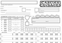 RPG Item: Castles & Crusades Universal Character Sheet