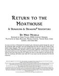 RPG Item: Return to the Moathouse