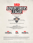 RPG Item: Adventurers League Player's Guide (Elemental Evil)