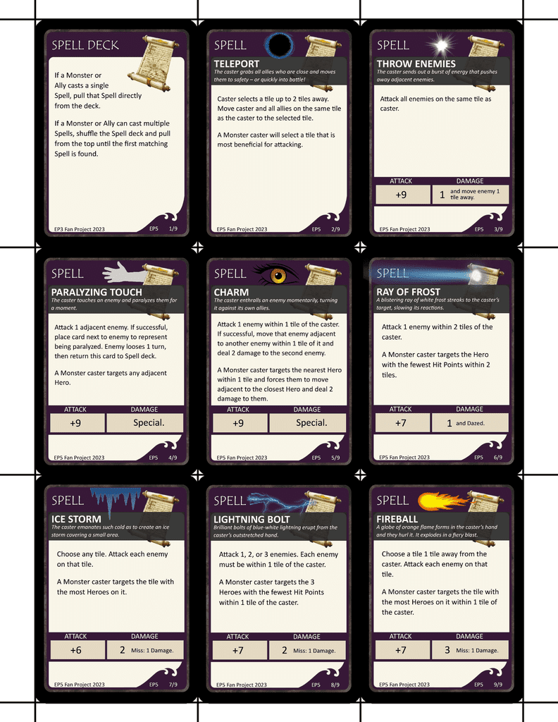 EP5 Spell Deck Mini-Expansion | Dungeons & Dragons: Wrath of Ashardalon ...