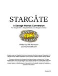 RPG Item: Stargåte - A Savage Worlds Conversion