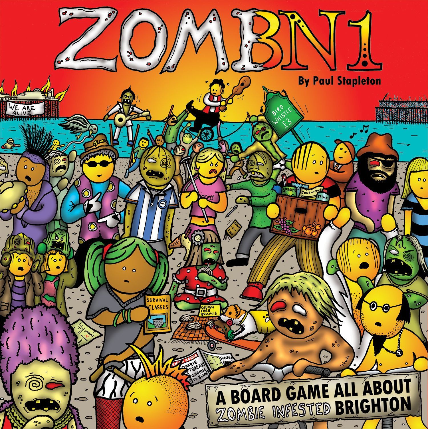 ZomBN1: A Board Game all About Zombie Infested Brighton