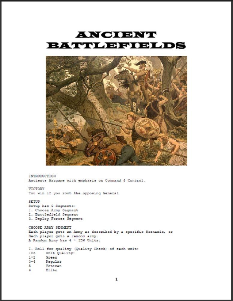 Coperta Ancient Battlefields