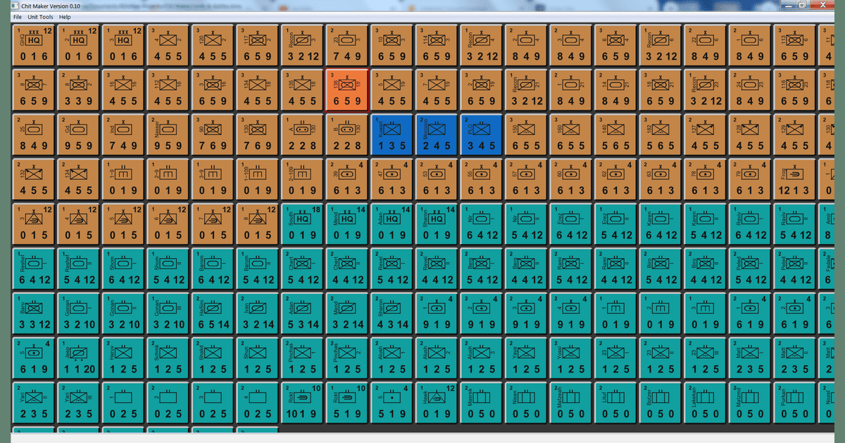 Chit Maker Outline | Wargame Programming