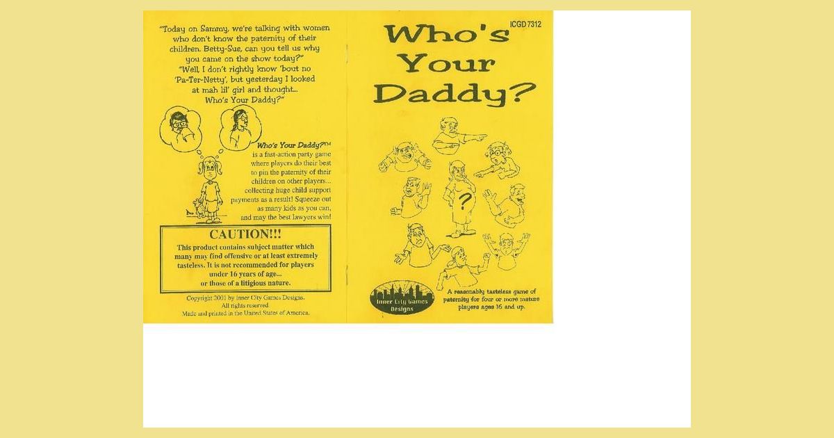 non download whos your daddy game