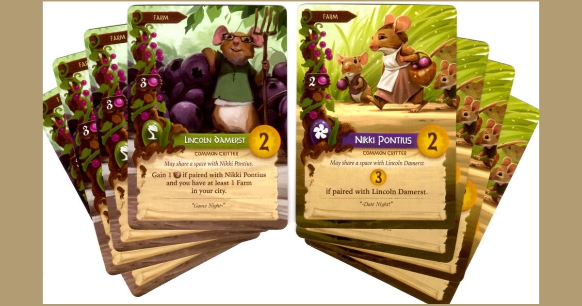 Everdell Lincoln and Nikki Alternate Art Cards Board Game Accessory