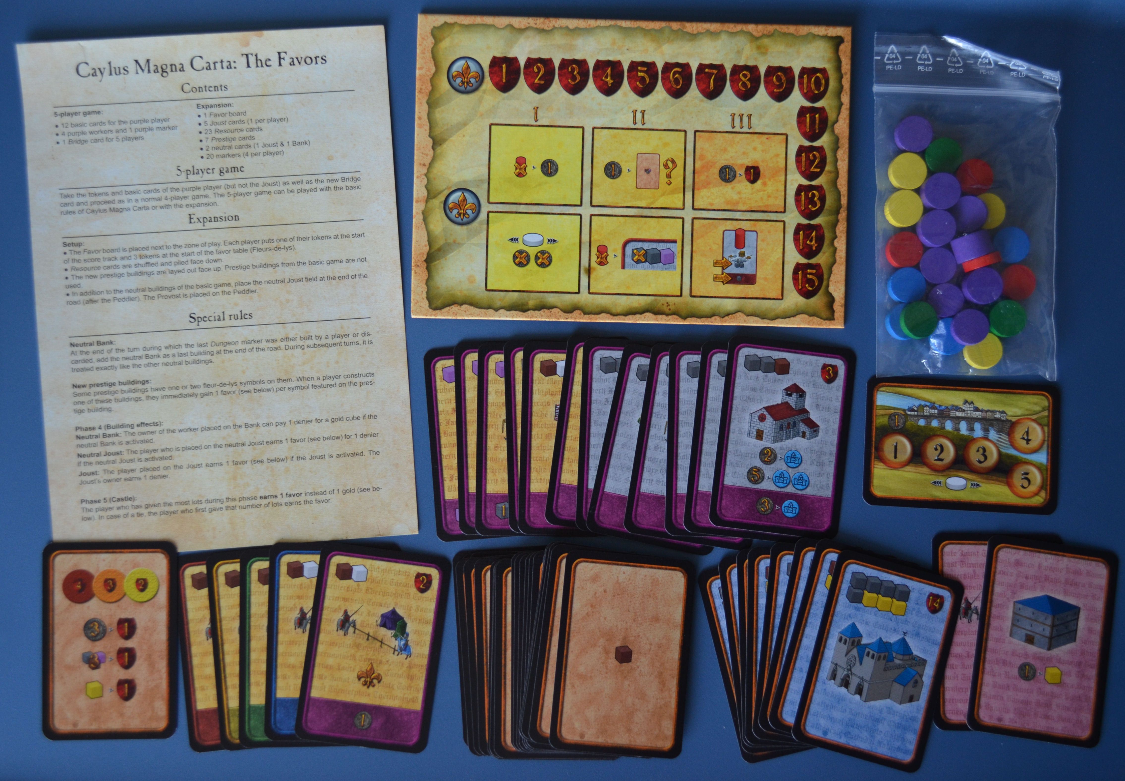Caylus Magna Carta: The Favors