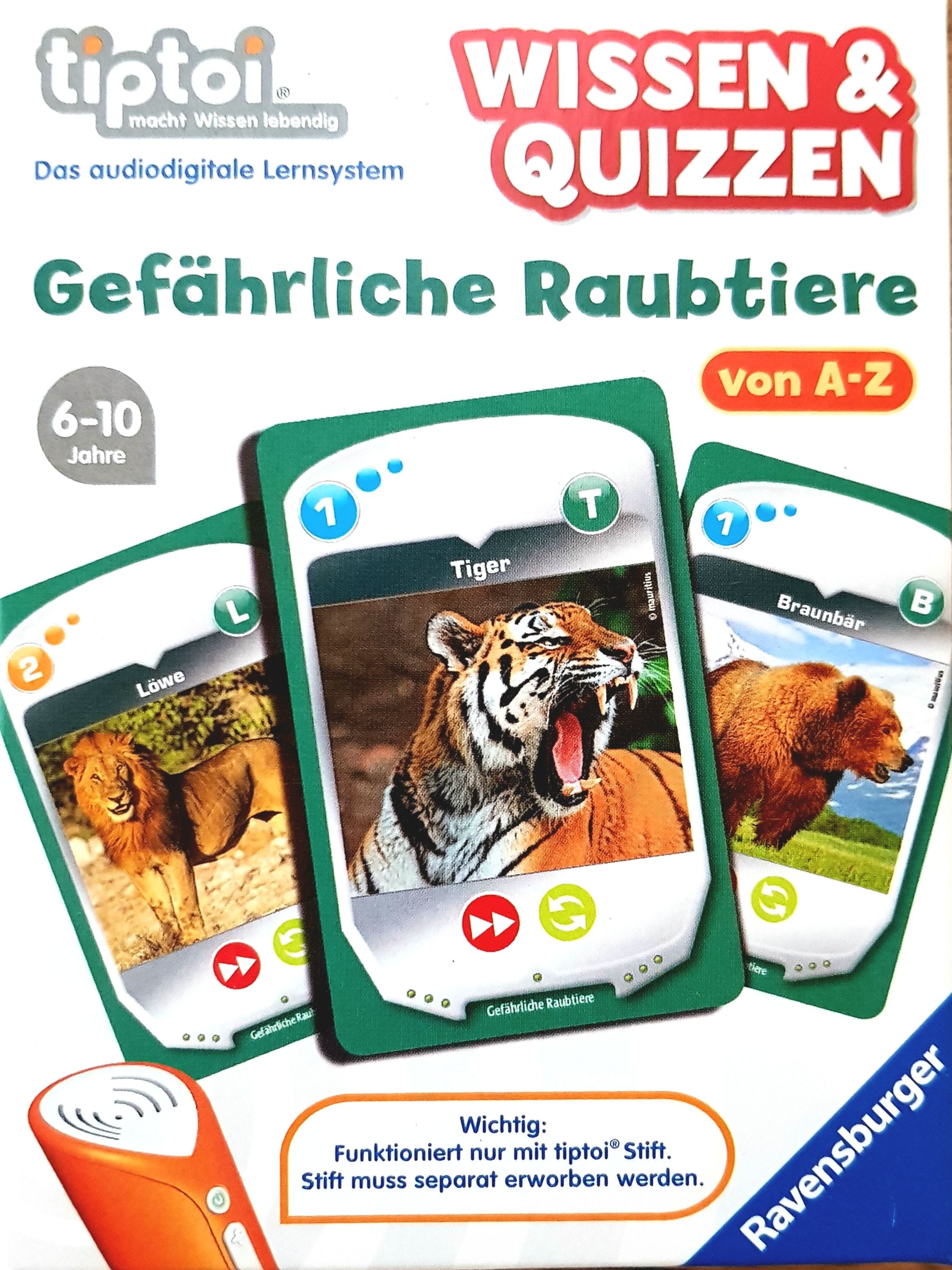 Wissen & Quizzen: Gefährliche Raubtiere