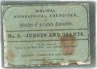 Biblical Biographical Exercises: No.3 Judges and Giants