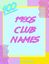 RPG Item: 100 1980s Club Names