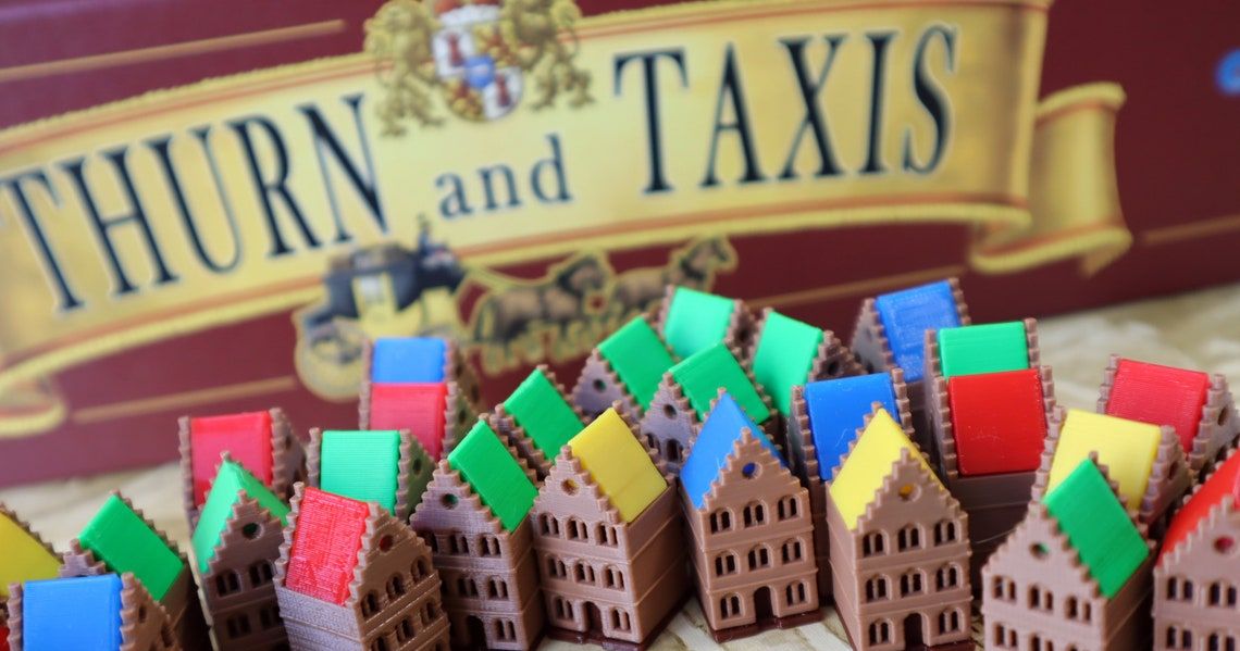 Thurn and Taxis 3D Printed Post Offices/Houses Board Game Accessory