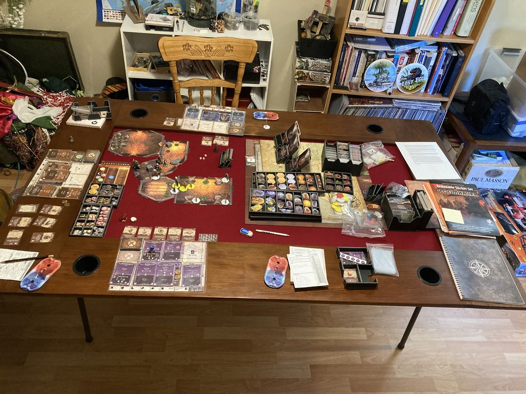 DIY Modular (break down) Game Table built on a Canadian Tire Card Table