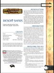 RPG Item: Desert Sands