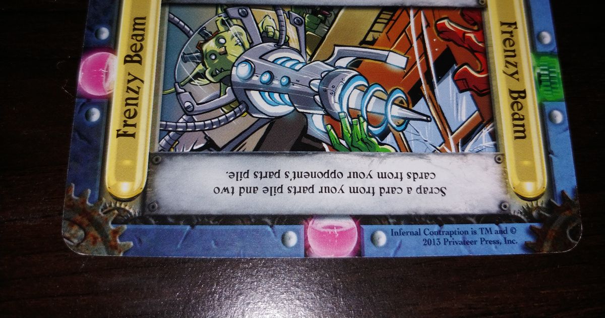 Infernal Contraption: Frenzy Beam Promo Card | Board Game | BoardGameGeek