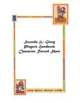 RPG Item: Swords & Glory, Vol. 2 Tékumel Player's Handbook Character Record Sheet
