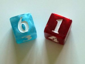 Valeria: Card Kingdoms – Flames & Frost Dice Set