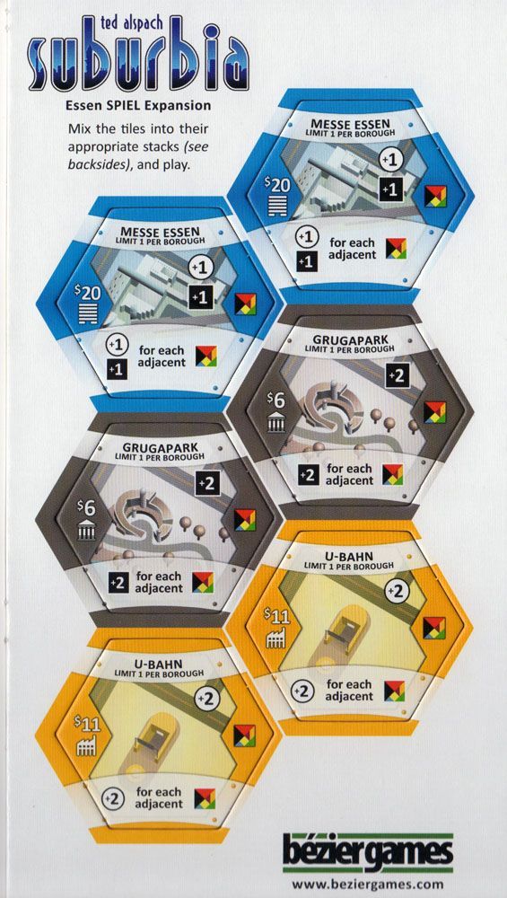 Suburbia: Essen SPIEL Expansion