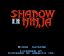 Video Game: Shadow of the Ninja