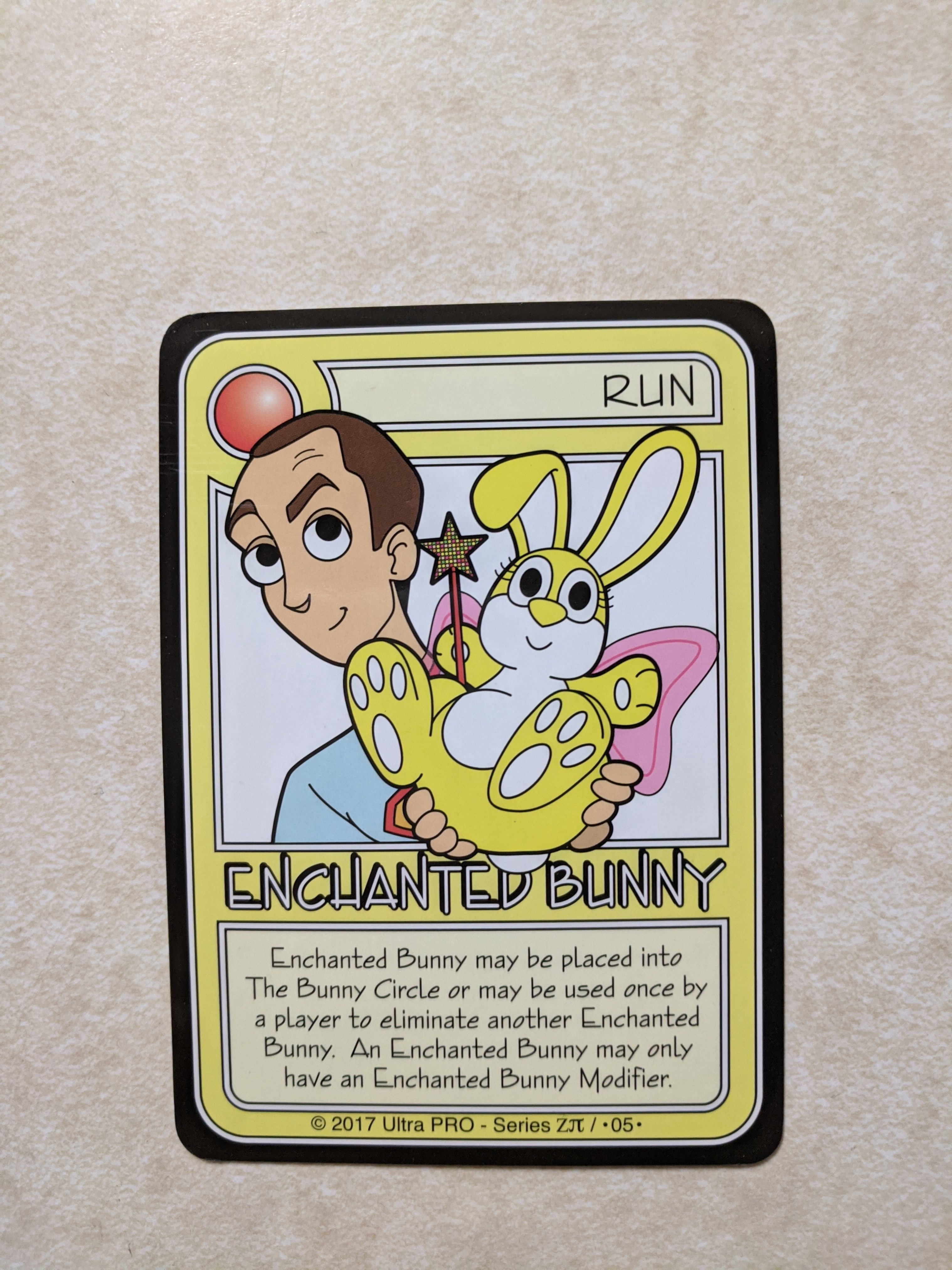 Killer Bunnies and the Conquest of the Magic Carrot: Yellow Enchanted Bunny Promo Card cover art