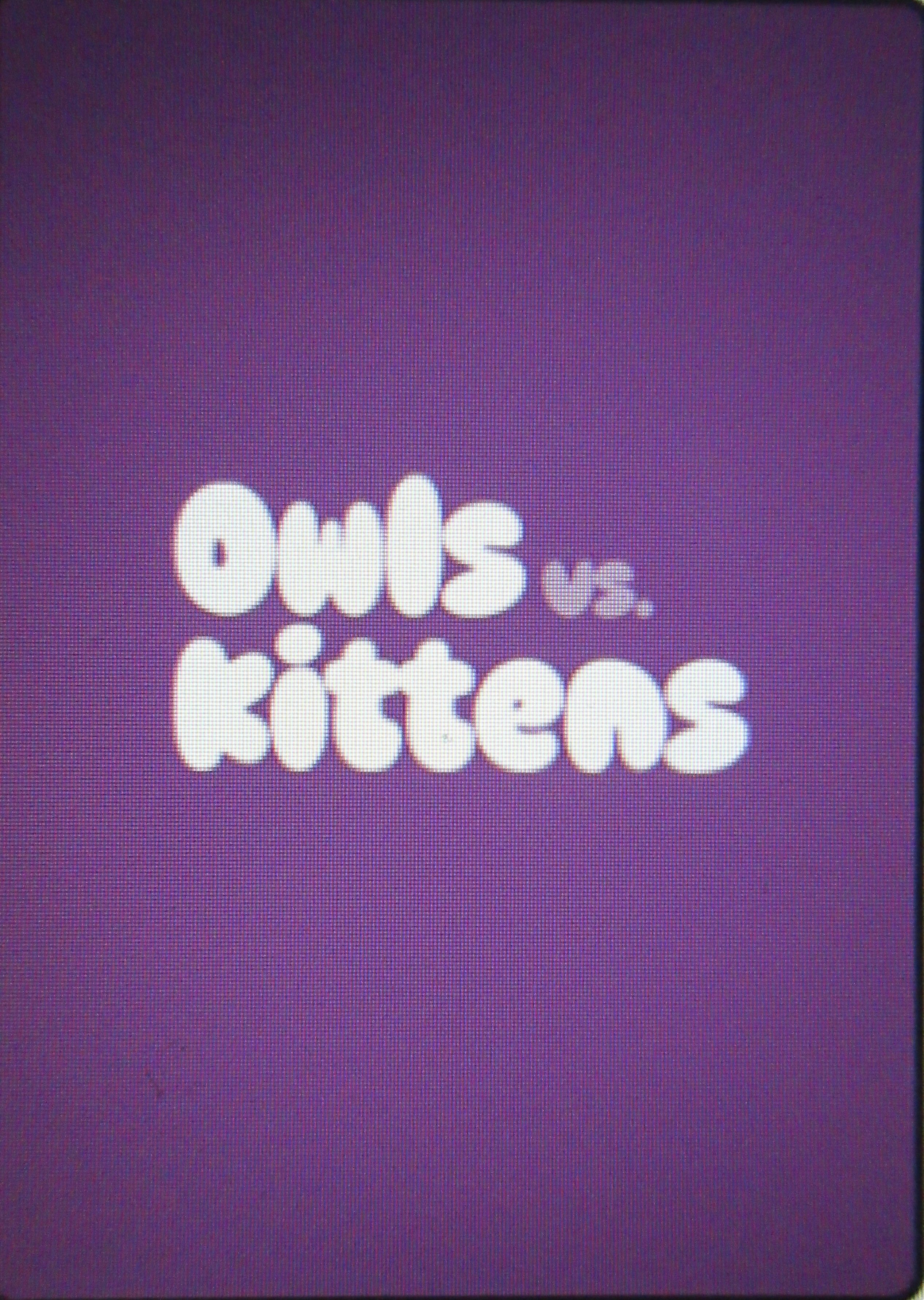 Cover art for Owls vs. Kittens