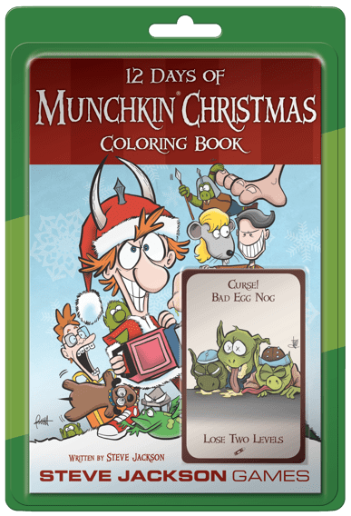 12 Days of Munchkin Christmas Coloring Book image