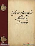 RPG Item: Spheres Apocrypha: Alchemical Formulae