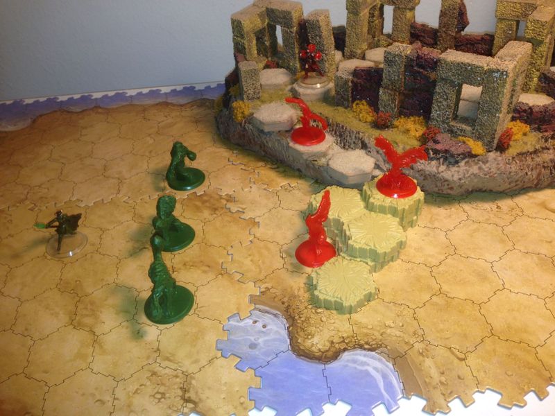 First attempt at some scratch built terrain and MTG.