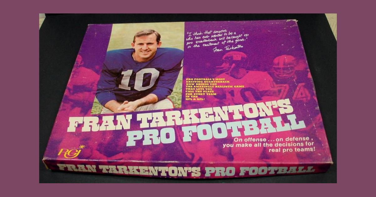Fran Tarkenton's Pro Football Board Game BoardGameGeek