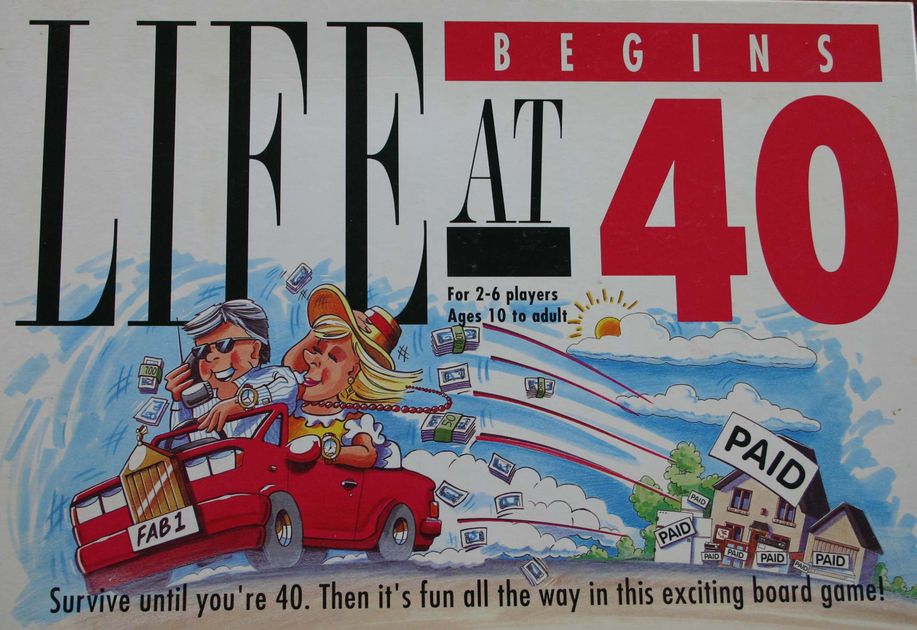 Life Begins At 40 Board Game Boardgamegeek