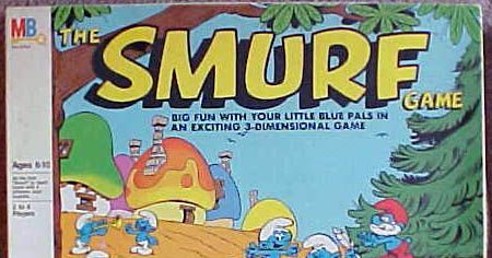 Smurf Board Games Smurf Spin-A-Round Game The Smurf River Ride
