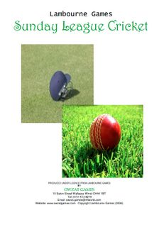 Sunday League Cricket