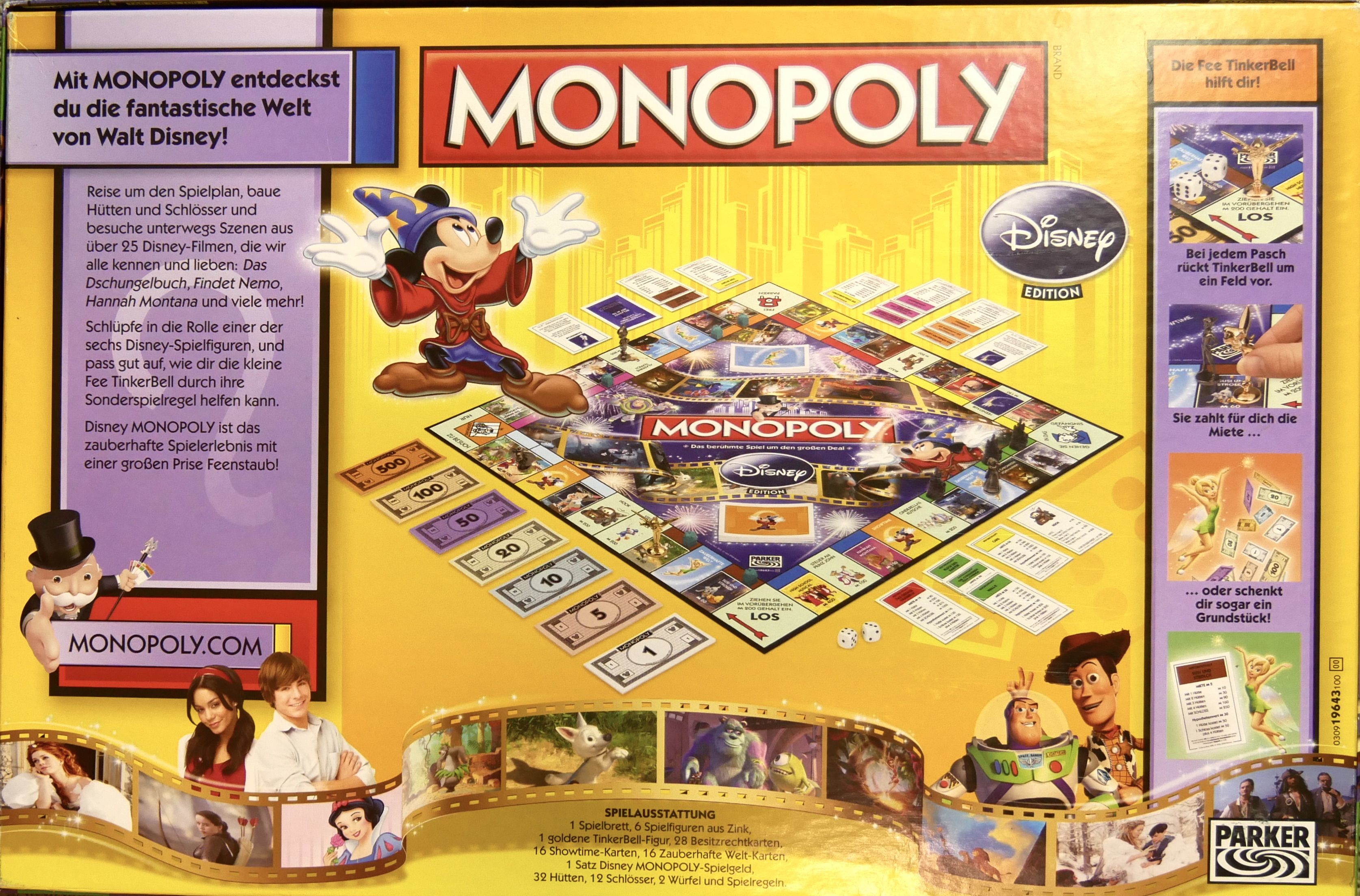 mineraal Oneerlijk Acteur Monopoly: Disney | Image | BoardGameGeek