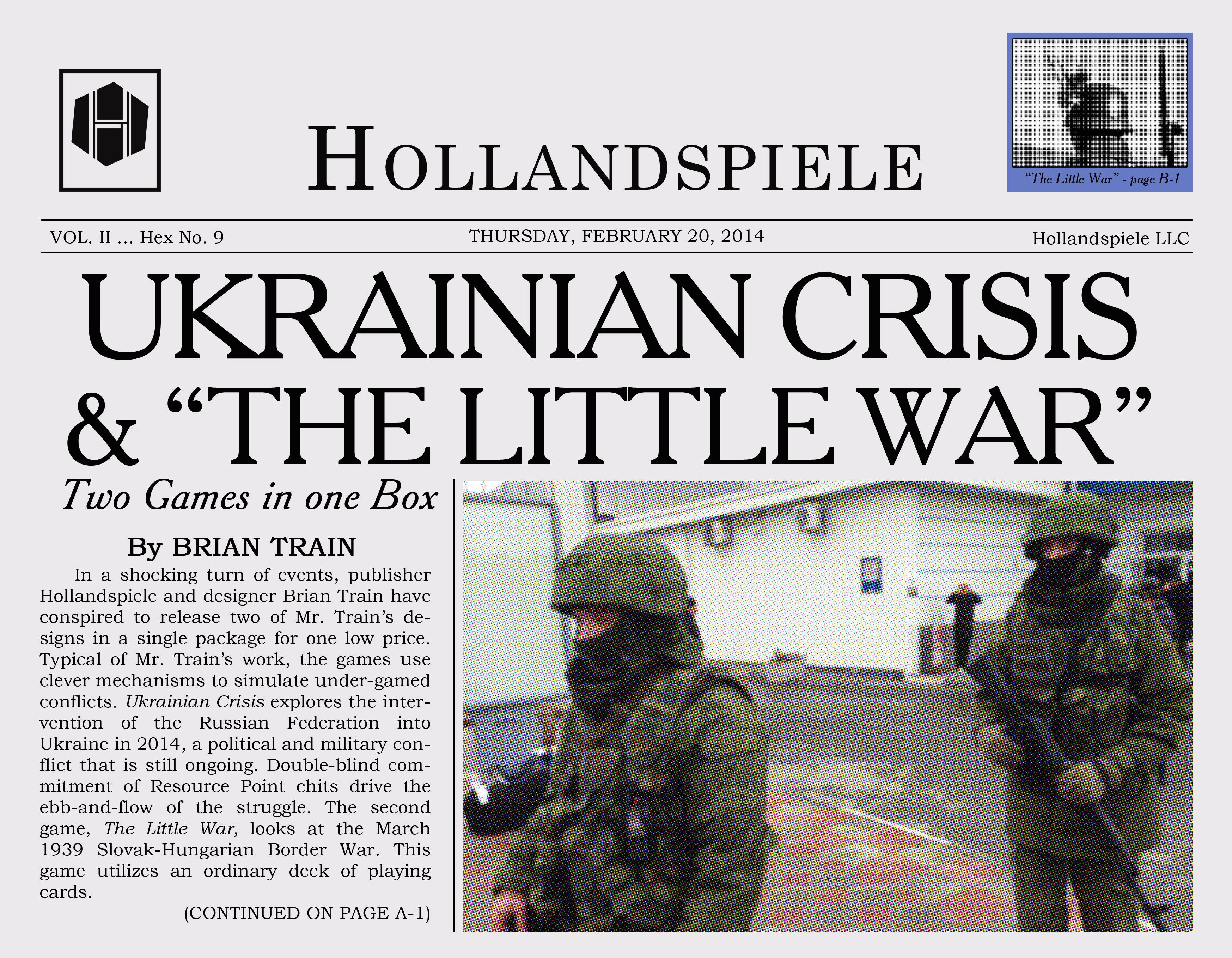 Ukrainian Crisis & The Little War box art