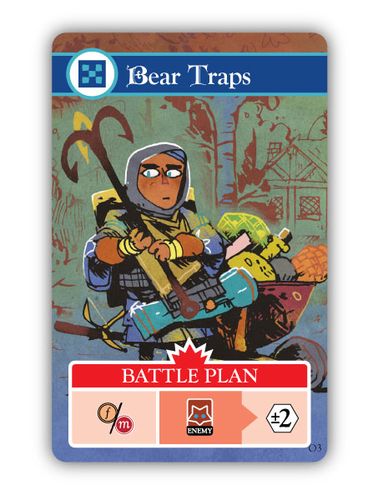 Card from Oath the Board Game: Bear Traps; art by Kyle Ferrin