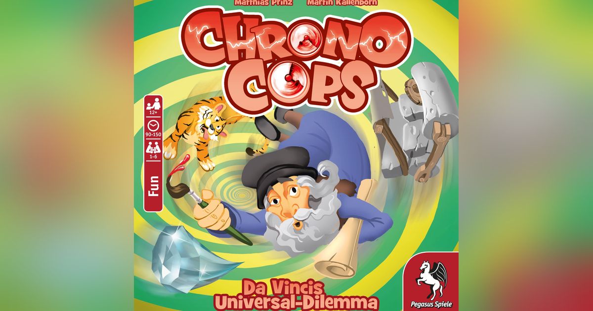 Pegasus Spiele ChronoCops: Da Vincis Universal Dilemma - Gioco Di Carte Per Famiglie, 18191G