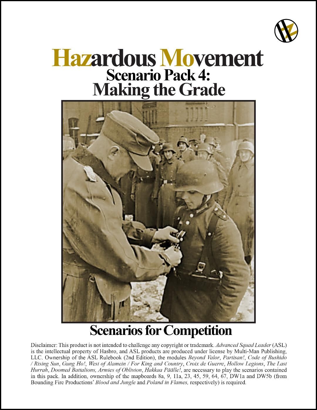 Hazardous Movement Scenario Pack 4: Making the Grade