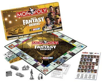 Monopoly Nascar My Fantasy Drivers board game 