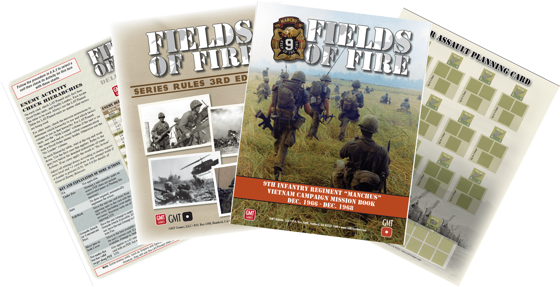 Rulebook update and Vietnam Mission Book 3rd edition Fields of Fire