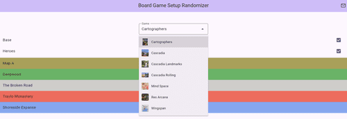 Built a Free Setup Randomizer | Cartographers