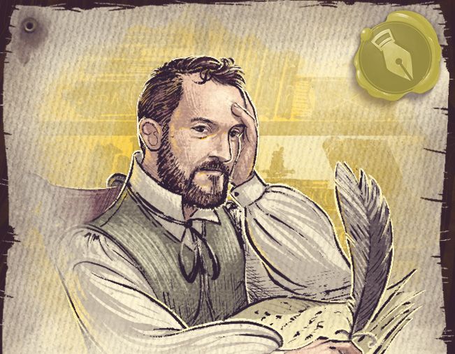 Easter Egg - Nestore Mangone (co-designer) on a Crew card
