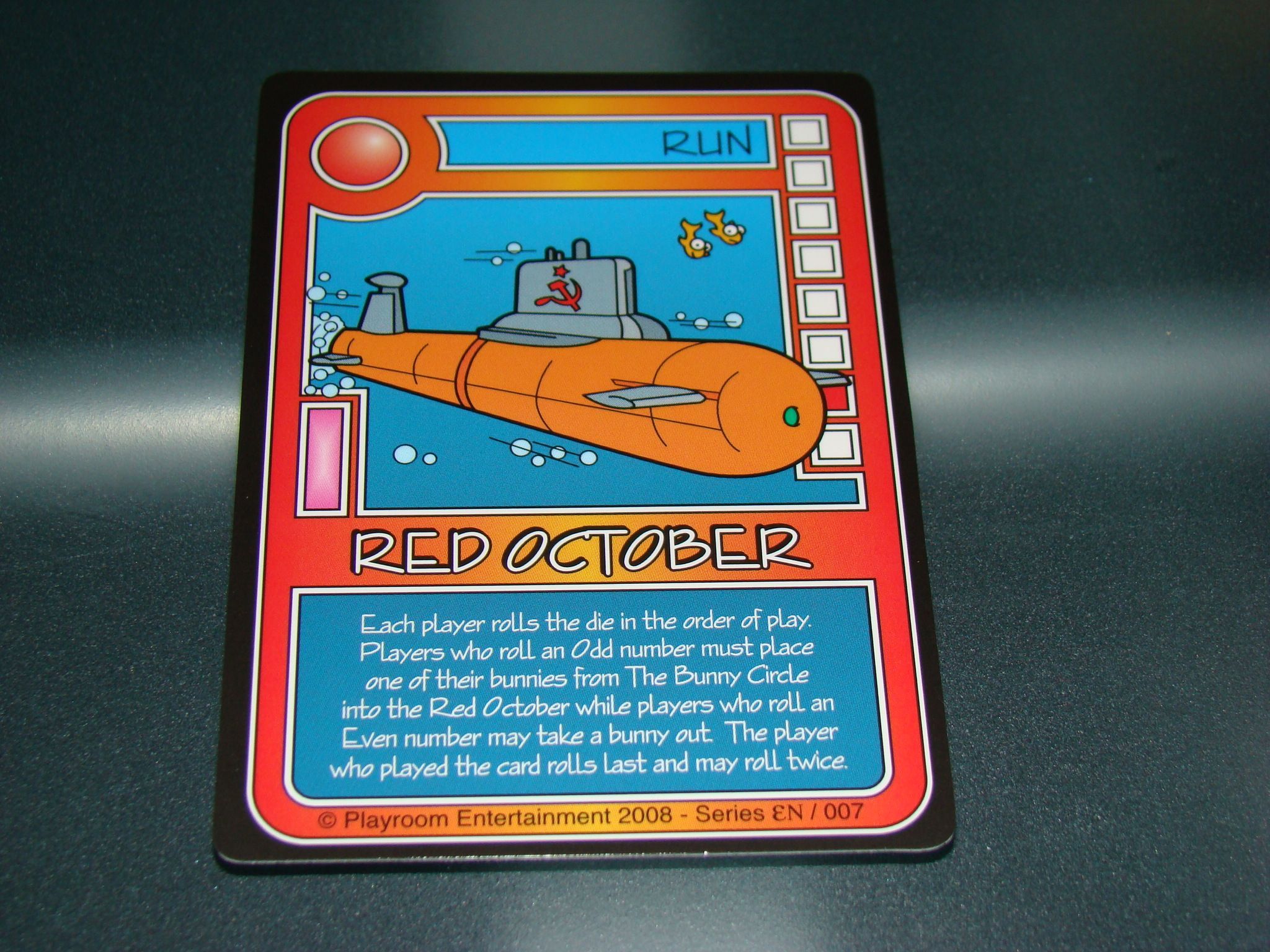Killer Bunnies and the Quest for the Magic Carrot: Red October Promo Card