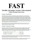 RPG Item: FAST - Flexible Adventure System, Task-oriented
