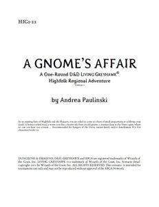 Cover of A Gnome's Affair