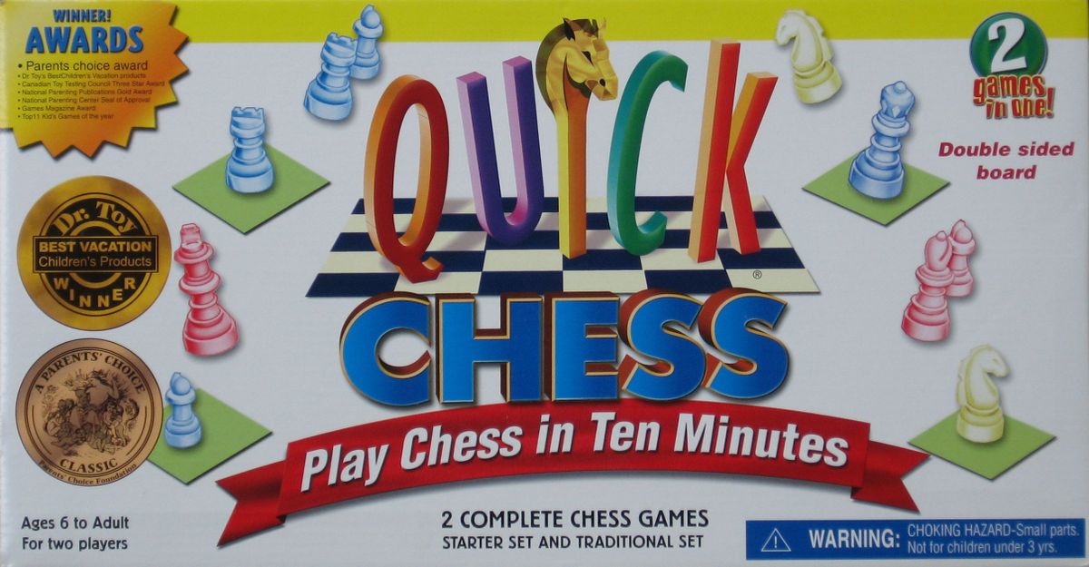 Quick Chess Beginner Board Game 1997 Parent Choice Award Winner
