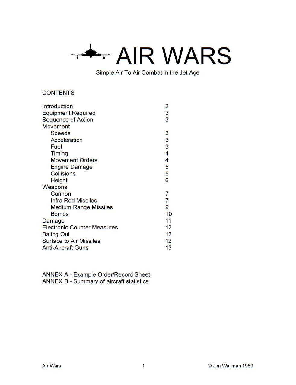 Air Wars box art