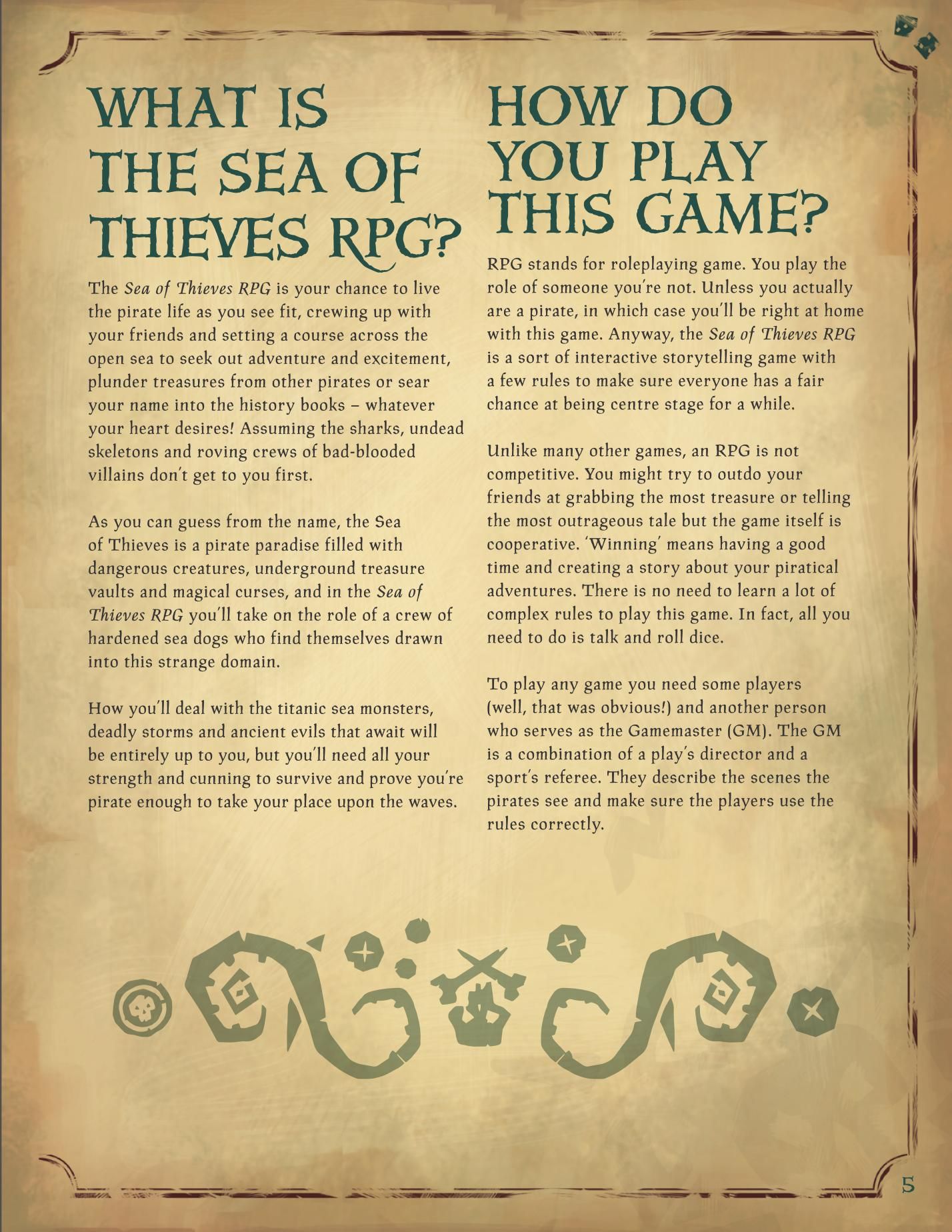 Sea of Thieves Roleplaying Game