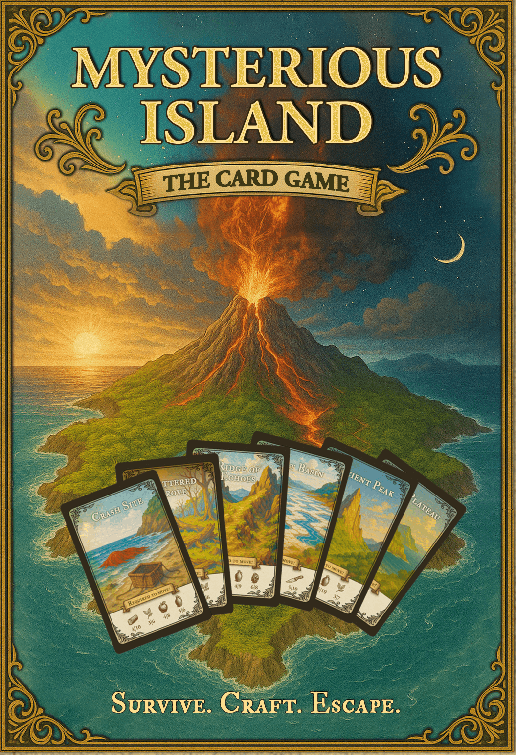 Cover art for Mysterious Island: The Card Game