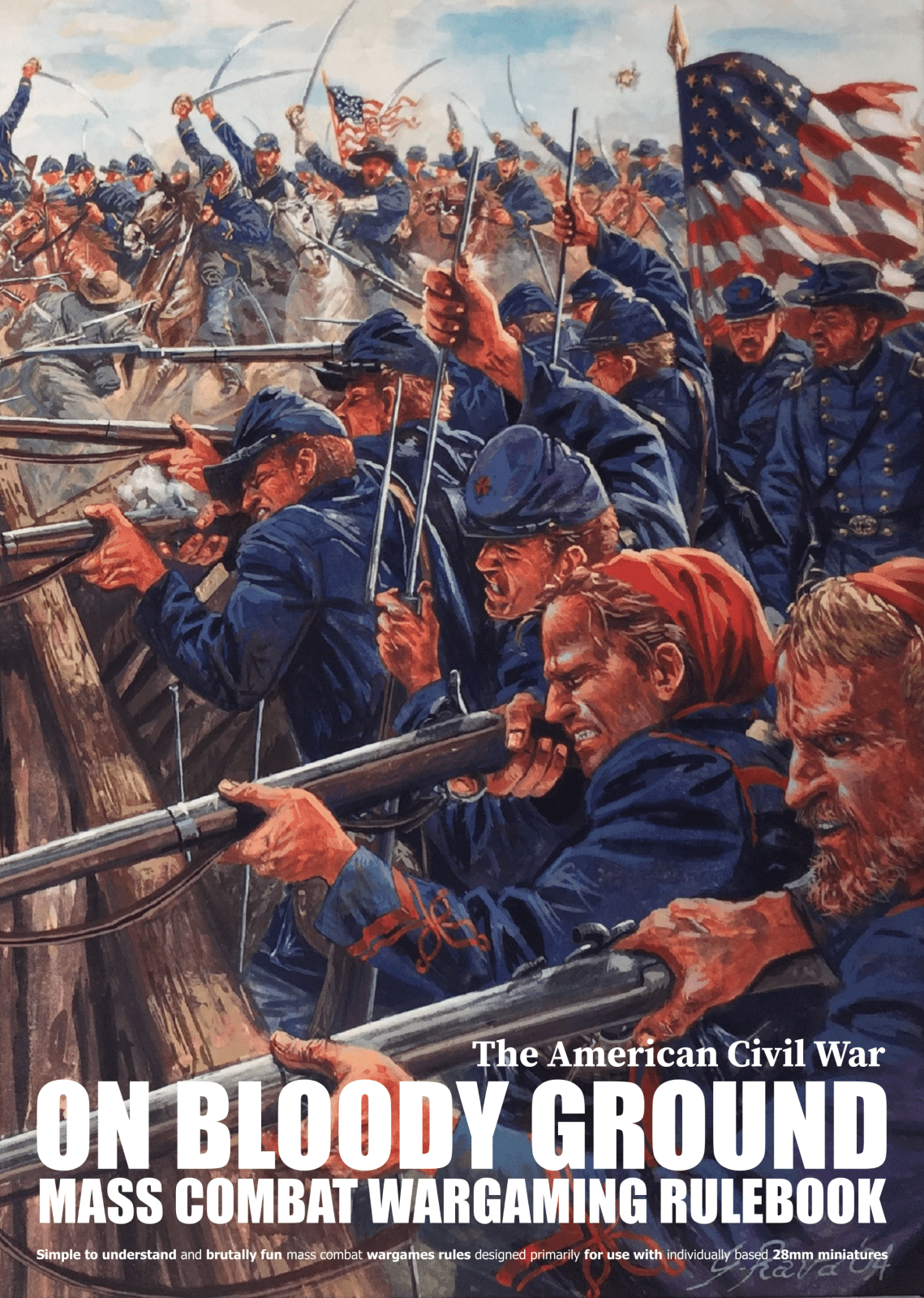 Cover art for On Bloody Ground: The American Civil War – Mass Combat Wargaming Rulebook
